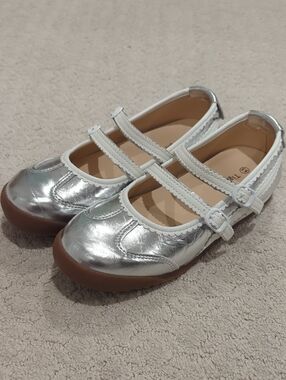 Silver Ballerina Sneakers Size 6.5 NEW